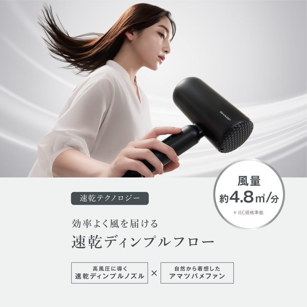 D215（パープル系）　SHARP ディンプルフロードライヤー IB-P300-V（パープル系グレイッシュパープル）