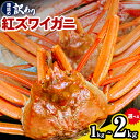 【ふるさと納税】蟹 訳あり 蟹セレブ 紅ズワイガニ 箱詰め 選べる 1kg 1.5kg 1.8kg 2kg giverichホールディングス《10月上旬-6月下旬頃出荷》【12月16日決済分まで年内発送！】鳥取県 八頭町 蟹 かに カニ 紅ズワイガニ 紅ズワイ 訳あり 送料無料