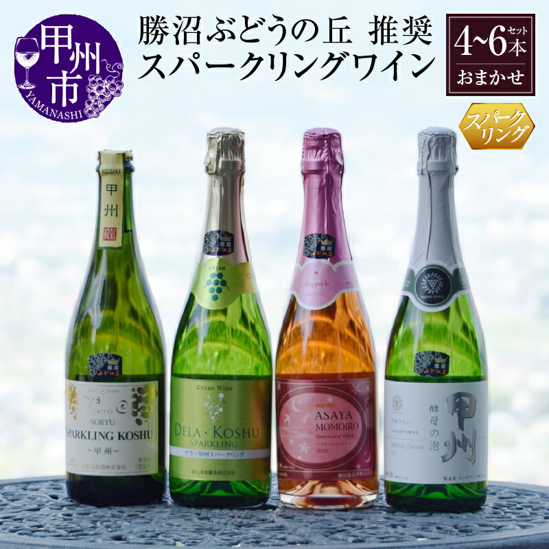 スパークリングワイン 6本セット ワイン スパークリングワイン 6本セット 日本ワイン 甲州ワイン 山梨県 甲州市 勝沼 菱山 地元 泡 パーティー 発泡 泡音 母の日 父の日 記念日 ギフト （KBO）