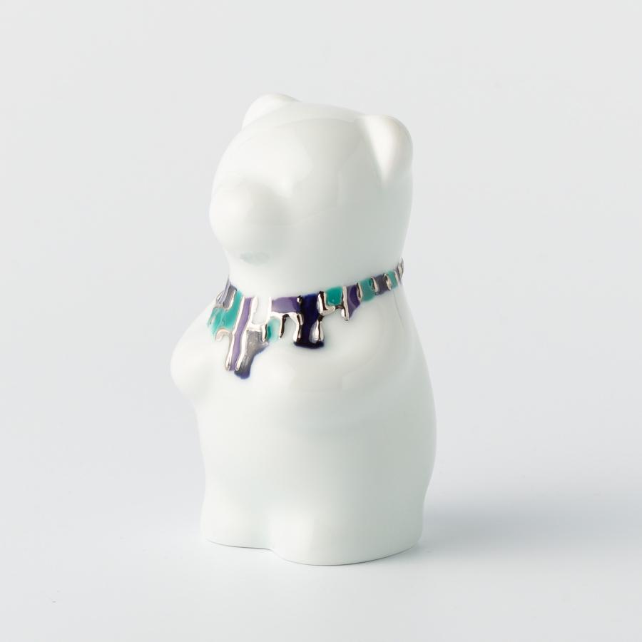 ＜momoco＞有田焼　momoco bear【辻拓眞　滴下細工 Jade】