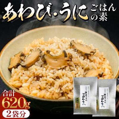 ふるさと納税 石巻市 アワビ ウニ ごはんの素 鮑 あわび うに 雲丹 ご飯の素 炊き込みご飯 レトルト 簡単調理 海鮮
