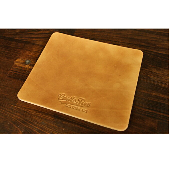 【ふるさと納税】マウスパット（牛革）（黒・茶・ナチュラル）175×150×3mm　【雑貨・日用品】