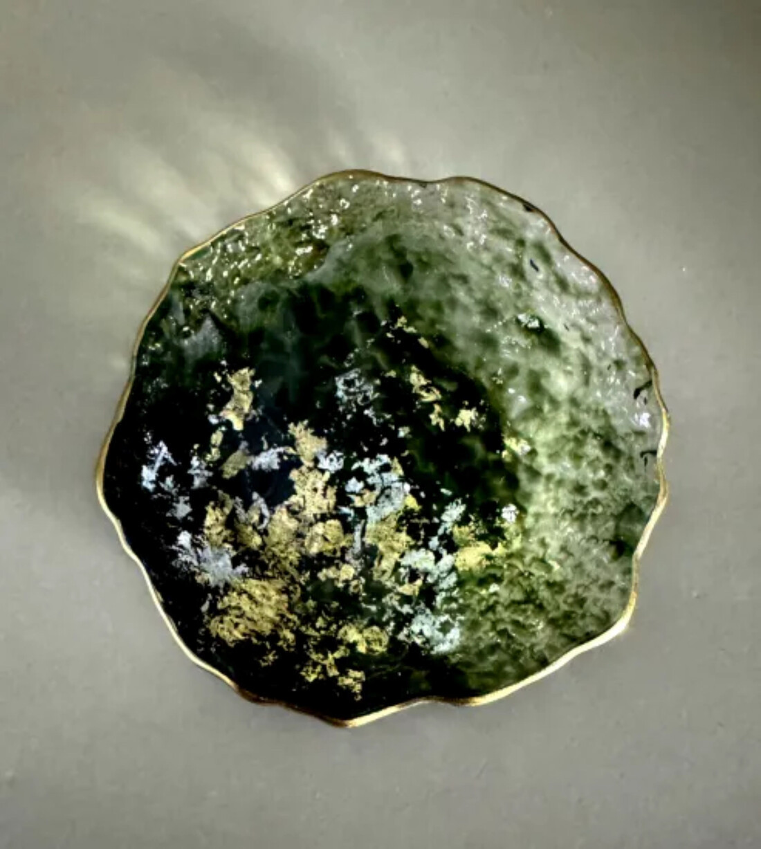 豆皿 口金ロック グラデーショングリーン ［NF164］ 303446_CU90077VC03