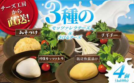 モッツァレラ チーズ 3種＋ チギチー チーズ 4種セット  | 【 チーズ 】