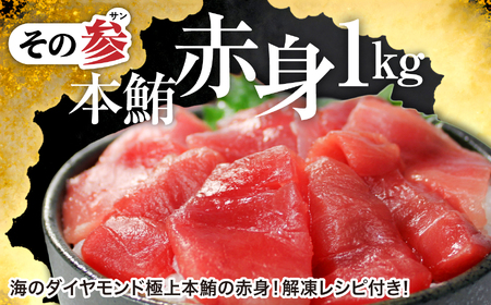 【定期便10回】本まぐろ 3種 極上 定期便 計30kg