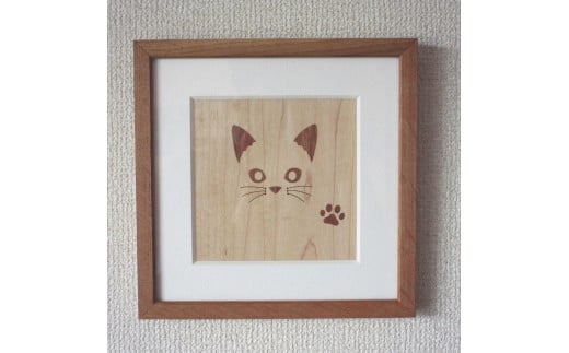 壁掛け招き猫　白猫