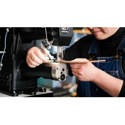 ふるさと納税 市川三郷町 甲州和紙と峡南レザーのスマホケース 　鹿革:こげ茶色 × 和紙:さくら色 |  | 02