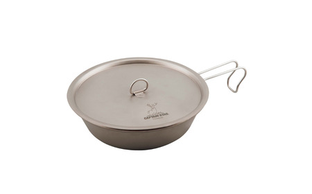 チタン製フライパン17cm フタ付き キャプテンスタッグ CAPTAIN STAG アウトドア キャンプ 防災グッズ