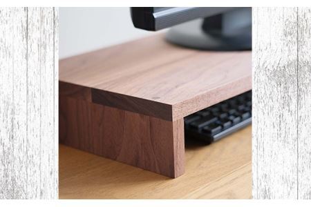 No.597 府中市の家具　モニタースタンド（収納ラック）ウォールナット