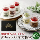 【ふるさと納税】A2ヨーグルトのクリームババロワ BOX フレーバー 5本セット 120g×5個 計600g（苺クリーム・ショコラ・ピスタチオ・ラズベリー・パッション）各1個 ババロワ ババロア 洋生菓子 洋菓子 ヨーグルト スイーツ デザート おやつ 冷凍 熊本県 合志市 送料無料