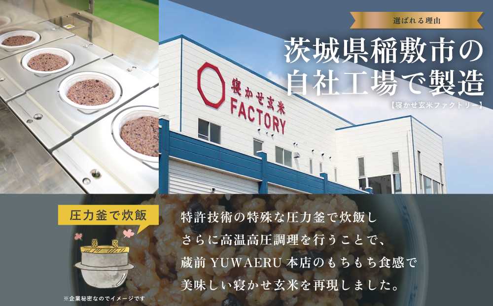 寝かせ玄米ごはんパック ゆめぴりか100%【160g×24食】｜玄米 常温保存 パックご飯 備蓄 一人暮らし レトルト 雑穀 [2277]