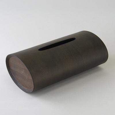 ふるさと納税 弘前市 BUNACO ティッシュボックス SWING(ダークブラウン)1個|24_brb-080101b |  | 01