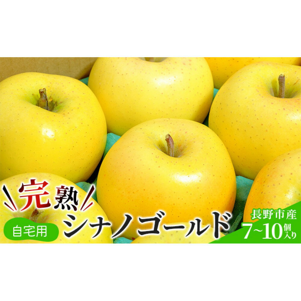 【ふるさと納税】峯村農園　2026年産 ご自宅用　完熟シナノゴールド 7-10個入り 果物 りんご フルーツ デザート 食後 長野りんご 信州りんご ジューシー 生産者直送 | りんご シナノゴールド ご自宅用 訳あり フルーツ 果物 デザート長野県 長野市 信州 信濃 ふるさと納税
