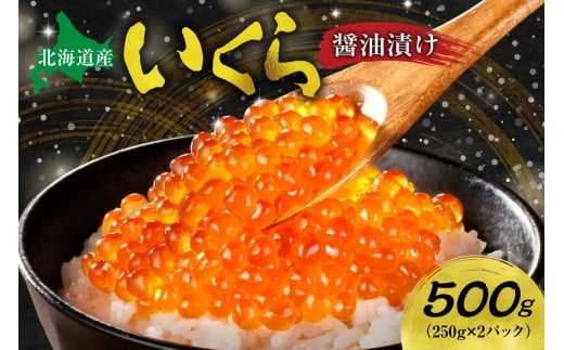 北海道産いくら醤油漬け 500ｇ |  イクラ 醤油漬 濃厚 北海道 札幌市