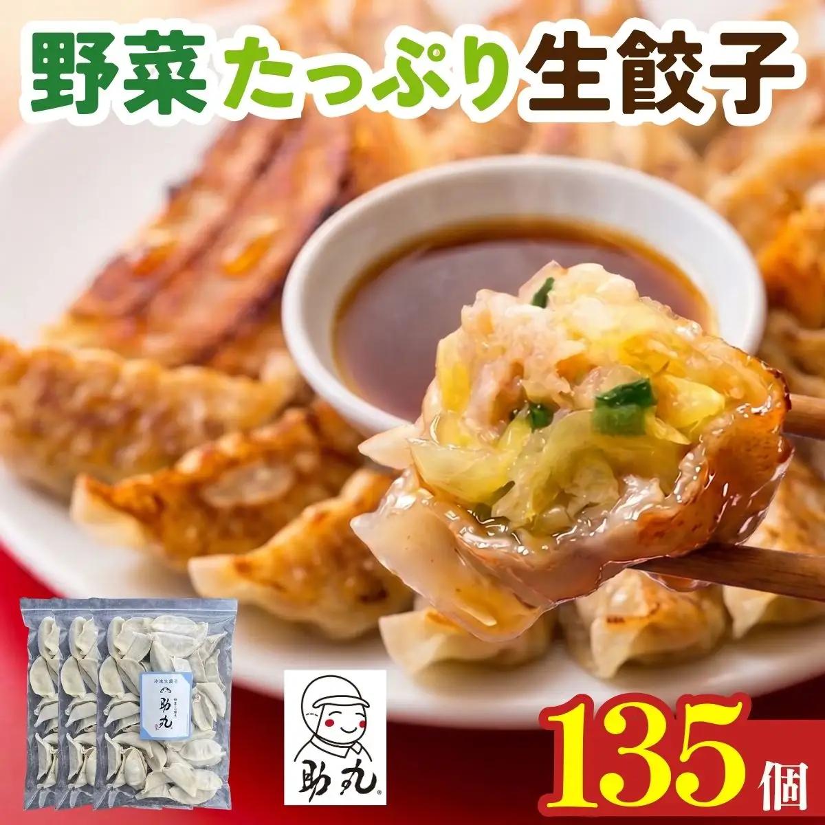 冷凍生餃子 135個 〈野菜たっぷり手作り〉〈丹波市産〉 餃子 加工食品