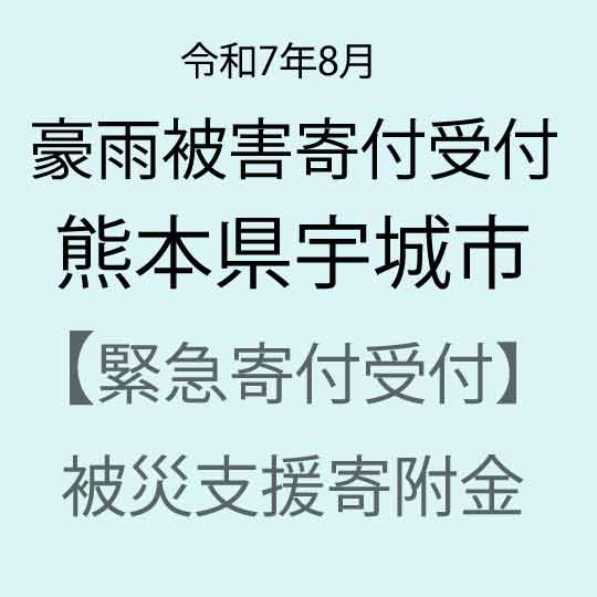 【ふるさと納税】【令和7年8月豪雨被害支援緊急寄附受付】熊本県宇城市災害応援寄附金（返礼品はありません）