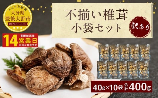 不揃い 椎茸 10袋セット 小分けで使いやすい！