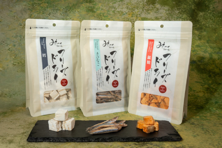 【無添加ペットフード】フリーズドライお魚 3種セット【犬 おやつ 無添加 魚 鱈 たら きびなご 銀鮭 ドッグフード ドライ 個包装 おすすめ 健康 安心 安全 おいしい】