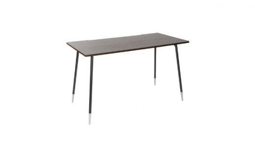 【＆FREL】ワークテーブル 天板（ウォールナット）脚/フレーム（ブラック）幅90　奥行45　高さ72【ホワイトウッド】[№5840-7573]　※離島への配送不可