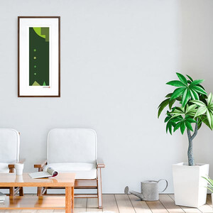 【絵画】 和紙アート 「やさしい記憶２」 額装サイズ 300mmx600mm 阿波紙 【 アート インテリア 現代版画 】