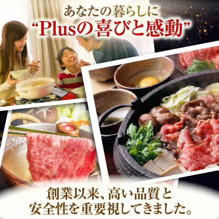 【全3回定期便】【厳選部位】【A4~A5】長崎和牛サーロインしゃぶしゃぶすき焼き用　500g【株式会社 MEAT PLUS】[QBS081]