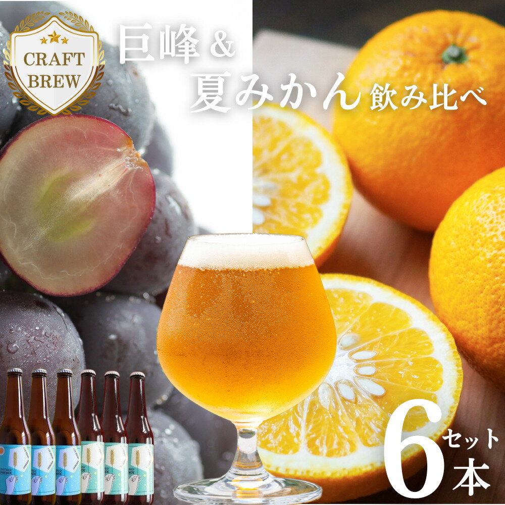 【ふるさと納税】クラフトビール 飲み比べ『巨峰＆夏みかん』DAMONDE 6本セット ビール ビールセット 贈答 ギフト 父の日 お祝い お酒 地ビール 地酒 瓶ビール おススメ ギフト プレミアムビール BBQ 差し入れ クラフト 麦酒 愛知県 豊橋市