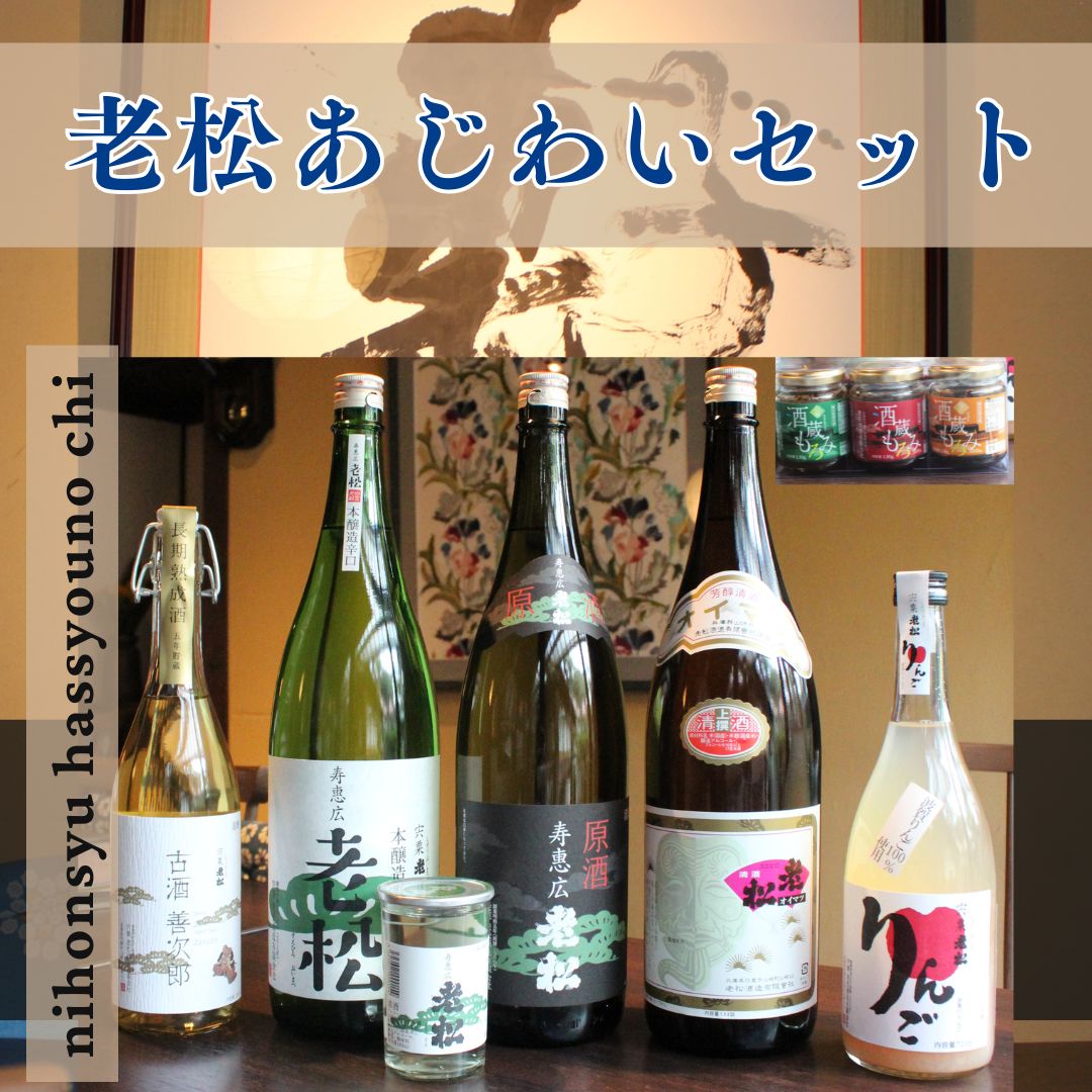 【ふるさと納税】酒 6種と発酵食品3種 老松あじわいセット　日本酒 発祥の地 宍粟市 本醸造 原酒 上撰 古酒 善次郎 果実酒 カップ酒 飲み比べ 呑み比べ 発酵食品 もろみ 清酒 贈り物 プレゼント A10