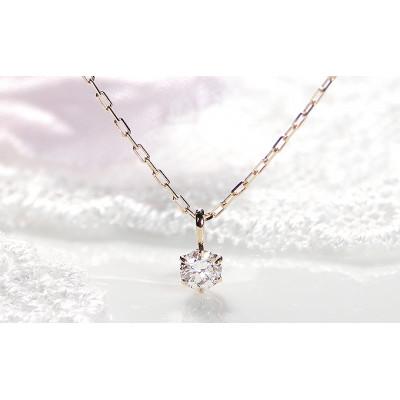 ふるさと納税 昭和町 【0.08ct】K10イエローゴールド　1粒ダイヤモンドネックレス |  | 02