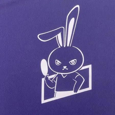 JTTA公認　卓球ユニフォーム【男女兼用(ドライ):160サイズ】うさぎ　パープル_装飾品・工芸品  洋服 _【1515877】