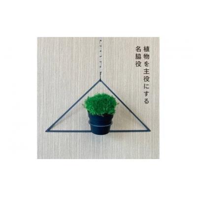 ふるさと納税 幸田町 GRAVIRoN Hang Plants シリーズ Triangle　 黒皮鉄(プランツハンガー) |  | 01