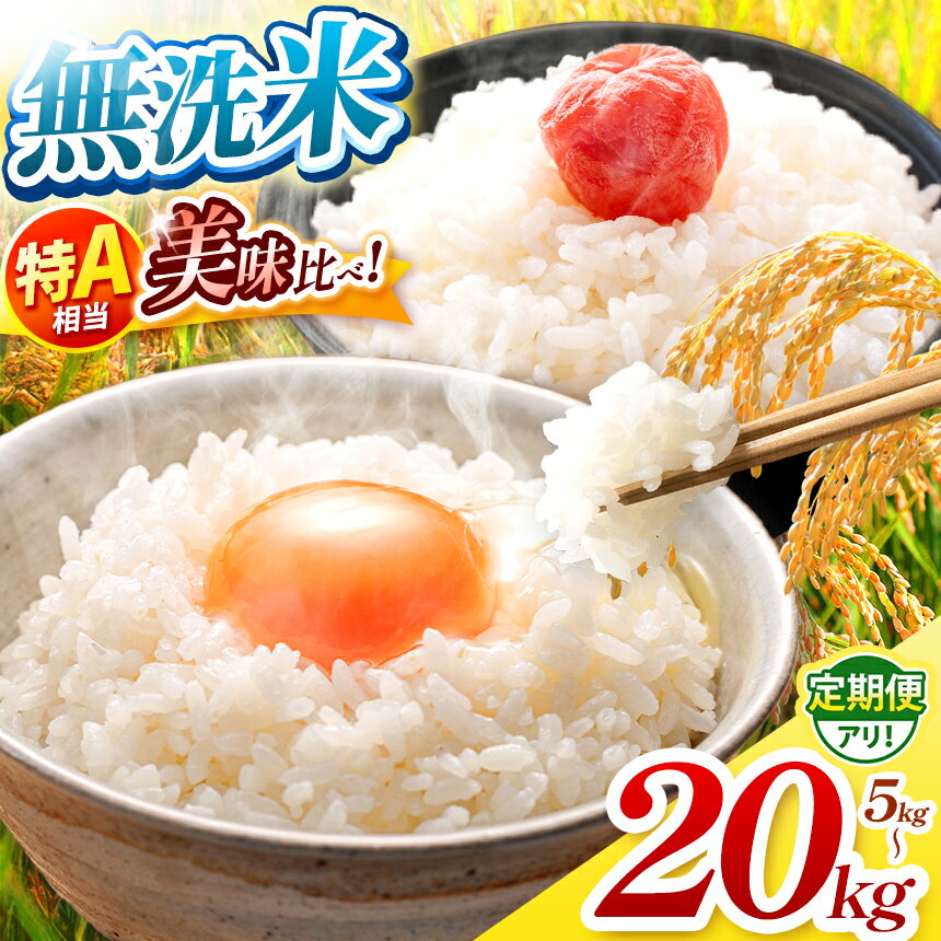 【ふるさと納税】 無洗米 新米【 美味比べ 】 特A 獲得 食べ比べ 数量限定 令和 7年産 熊本県 ひのひかり 森のくまさん くまさんの輝き | 選べる 銘柄 単品 定期便 定期 2種 | 単一銘柄 米 単一米 こめ 小分け 人気 コメ お米 5kg 10kg 15kg ブランド米 kome おこめ