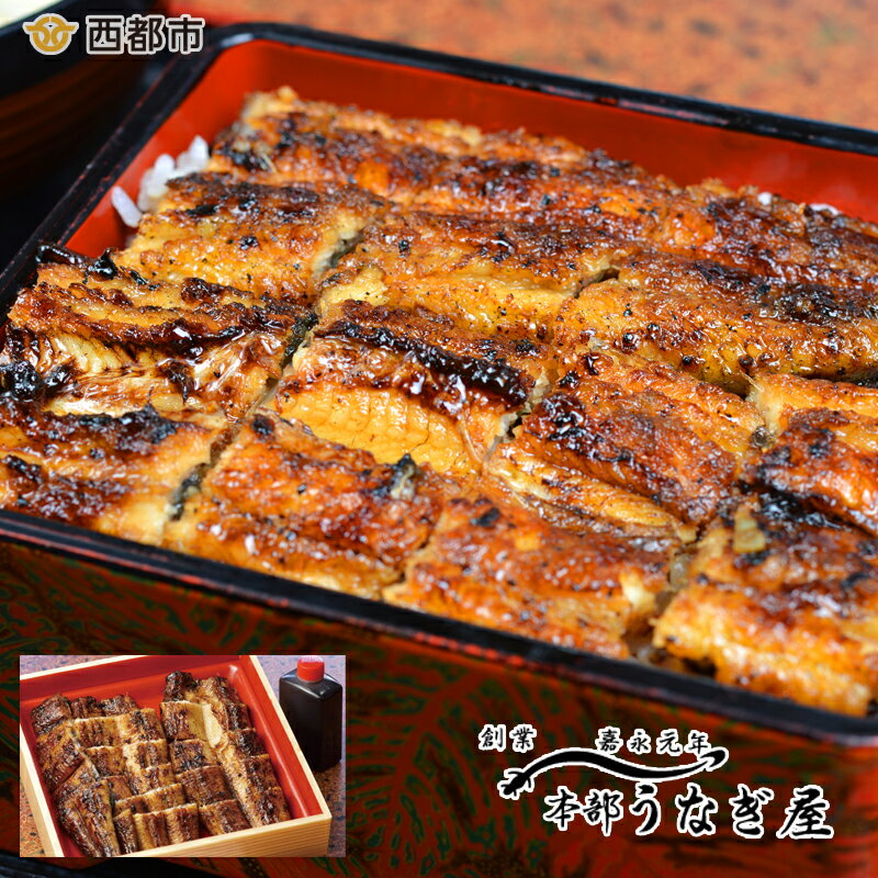 【ふるさと納税】西都市 本部うなぎ屋 鰻の蒲焼（無頭280gをカット）国産 たれ 手焼き 真空 老舗 宮崎県 西都市「西都市ピカイチ認証品」