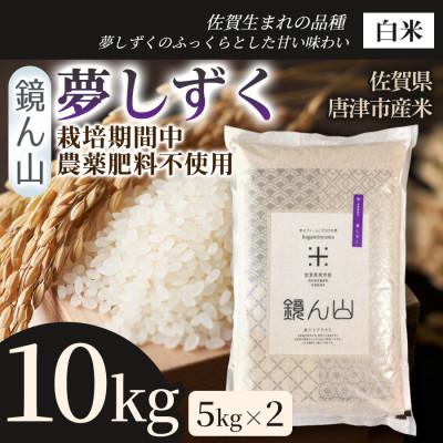 ふるさと納税 唐津市 【ふっくら艶やかな粒】夢しずく(白米) 10kg(5kg×2袋)