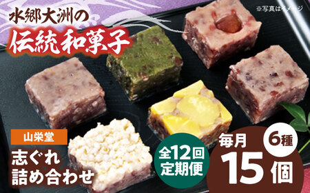 和菓子【全12回定期便】「山栄堂の志ぐれB」【毎月1箱】和菓子[AGBM058]