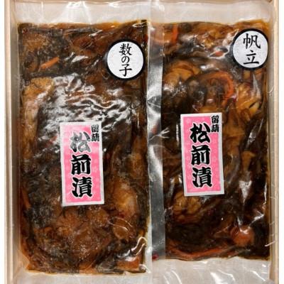 ふるさと納税 留萌市 北海道良水 数の子・帆立松前漬 180g×各1袋 |  | 01