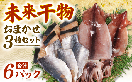 【干物】 未来干物 おまかせ3種セット 合計6パック ひもの ひもの