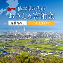 【ふるさと納税】返礼品なし 熊本県八代市 おうえん寄附金(1,000円単位でご寄附いただけます)