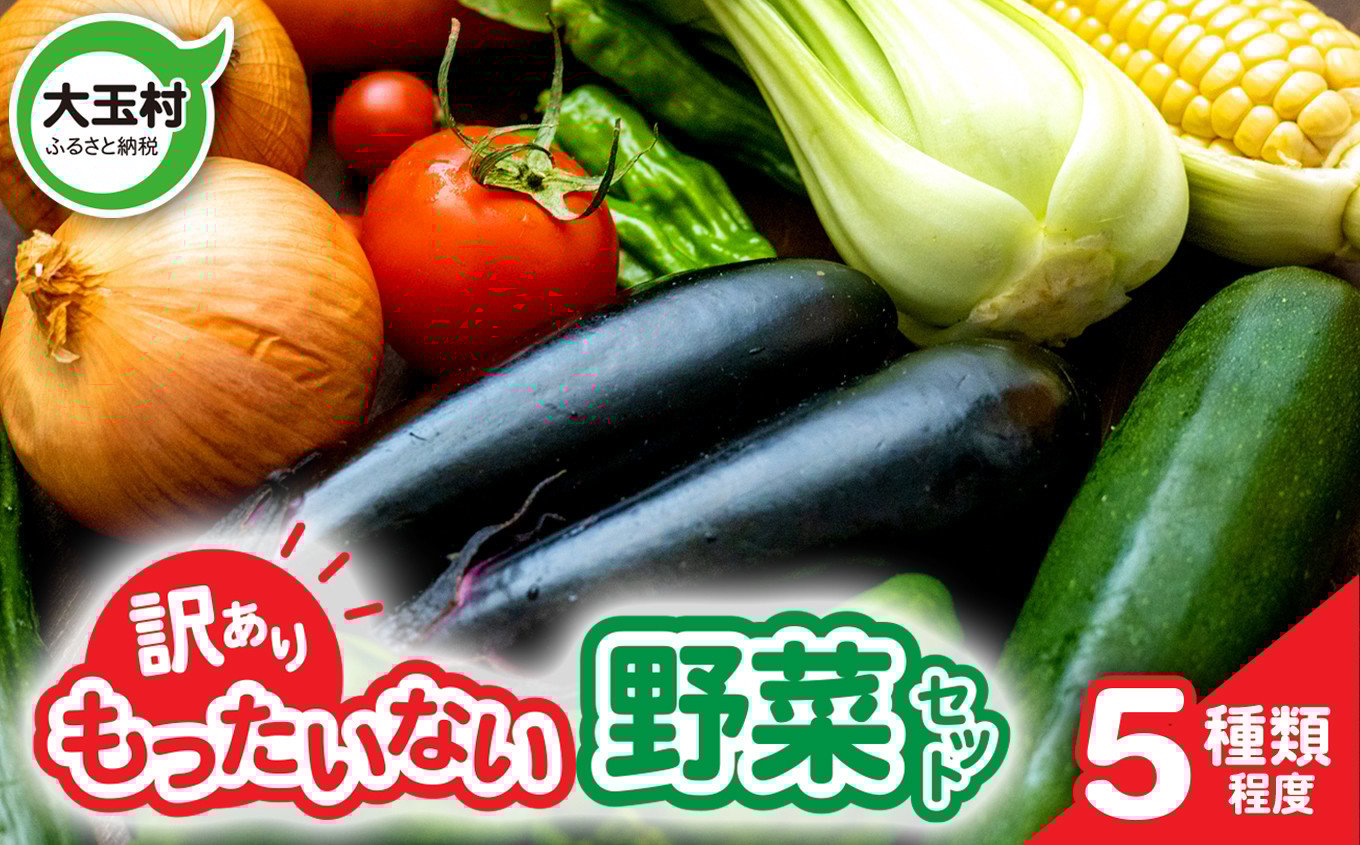 
                  訳あり 野菜 セット  ( 5種類 程度 )  4000円 フードロス 余剰 野菜 使い切りサイズ 少量セット 一人暮らし 食べ切り 食べ切り野菜 地元農家応援 不揃い 規格外 5000円 5000円以下 SDGs ｜送料無料 福島県 大玉村 01105
                