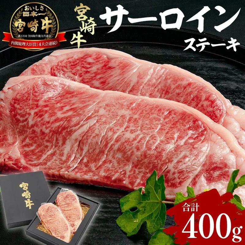 牛肉 ステーキ 牛肉[宮崎牛 サーロイン 400g]