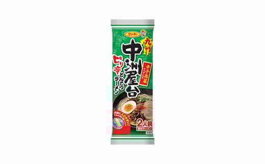 棒状 九州中洲屋台ピリ辛とんこつラーメン 計60食入(2食×30袋)【サンポー ラーメン 豚骨ラーメン 棒ラーメン 中州 九州とんこつ 高菜 ピリ辛 とんこつ 豚骨スープ ノンフライ】 K001041