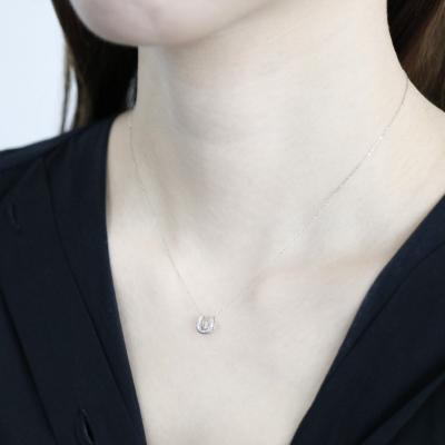ふるさと納税 甲府市 ダンシングストーンダイヤペンダント(ネックレス)K10WG・0.05ct[D10-0020] |  | 03