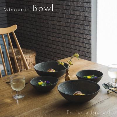 ふるさと納税 瑞浪市 【2サイズ×各2枚SET】五十嵐務 鉢 ブロンズ釉 美濃焼 陶芸作品 |  | 02