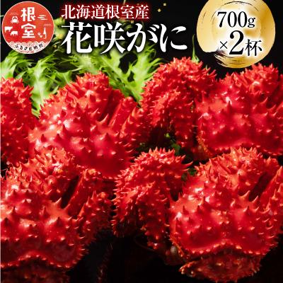 ふるさと納税 根室市 【北海道根室産】花咲かに700g×2尾(計1.4kg)[8月上旬以降発送] F-20013