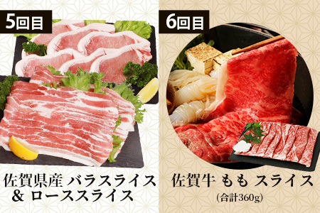 【定期便12回】佐賀の「牛・豚・鶏」食べ比べ 定期便 12ヶ月 12ヵ月 佐賀牛 ありた鶏 佐賀県産豚肉 焼き肉 焼肉 しゃぶしゃぶ ステーキ バラエティ V-44