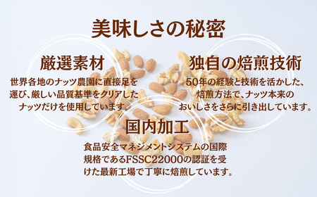 素焼きミックスナッツ 徳用 180g 4袋 合計720g アーモンド カシューナッツ くるみ