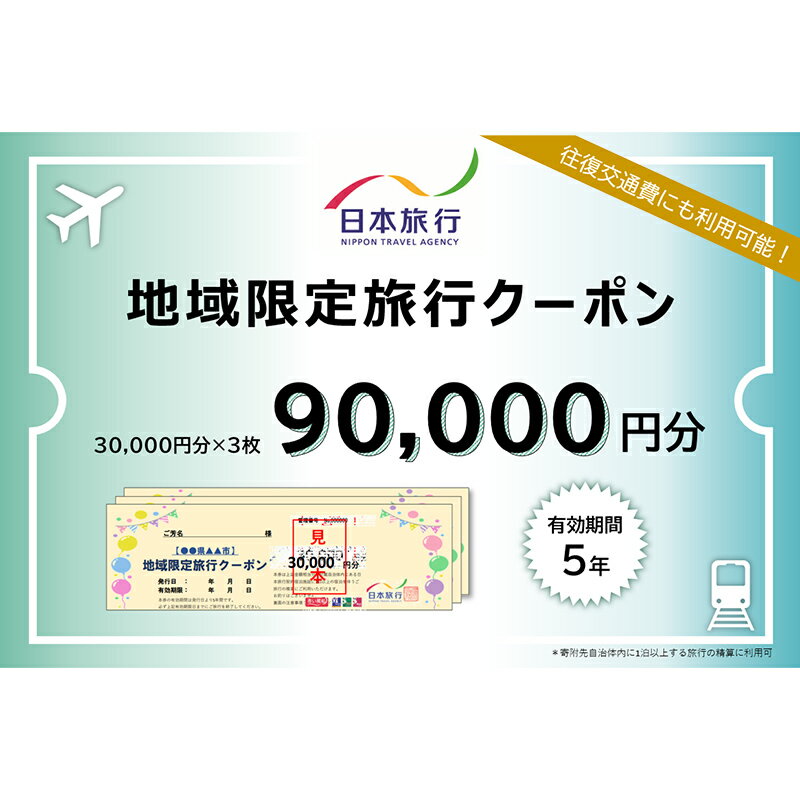 【ふるさと納税】レビューキャンペーン 日本旅行 地域限定旅行クーポン 90,000円分 旅行 クーポン 利用券 チケット 旅行クーポン 宿泊 宿 旅館 ホテル レジャー 体験 交通 観光 トラベル 加賀市 能登半島地震復興支援 F6P-1021