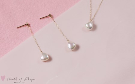 愛らしい　Heart of Akoya　ピアス / 伊勢志摩 伊勢 志摩 英虞湾 真珠 アコヤ真珠 本真珠 パール ピアス アクセサリー ギフト プレゼント クリスマス バレンタイン ファッション カ