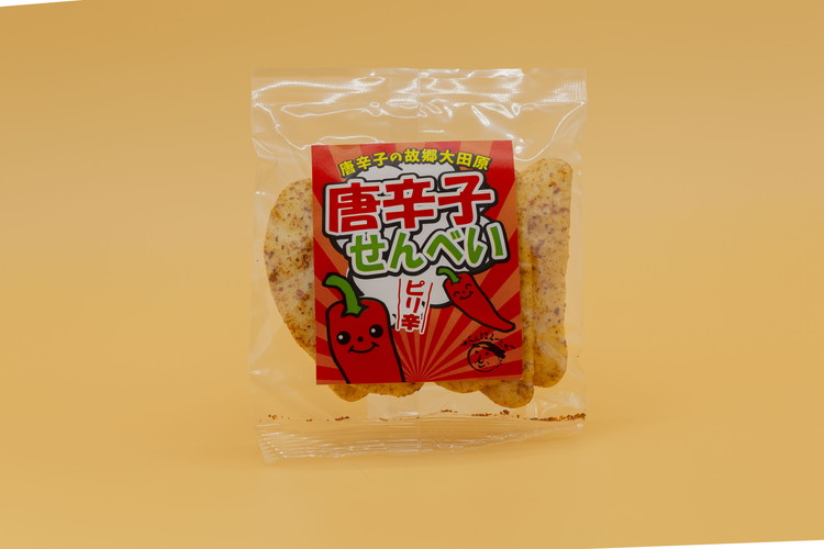 手焼き　唐辛子せんべい 6袋詰め合わせ ｜ せんべい 煎餅 おせんべい 元祖宇都宮餃子煎餅の店 国産有機米 添加物不使用 本醸造醤油