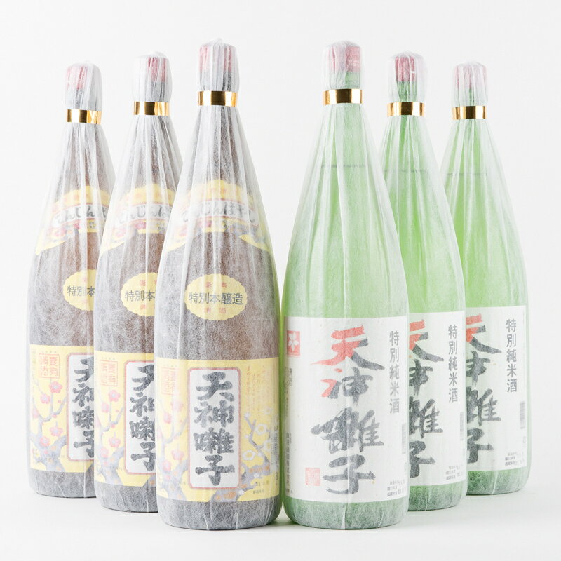 【ふるさと納税】十日町の地酒《天神囃子》一升瓶 6本セット お酒 日本酒 純米酒 本醸造酒 　お届け：順次発送