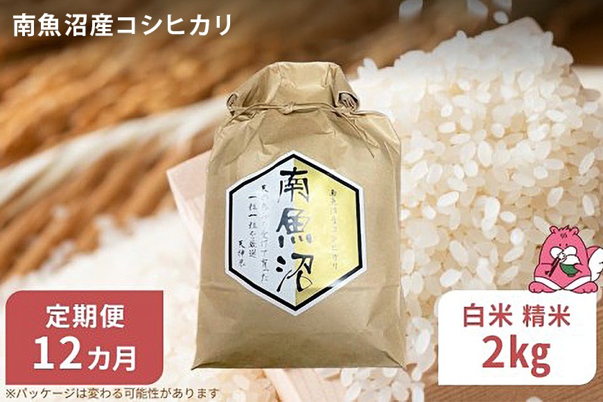 
                  令和8年産 12か月定期便【白米2㎏/12回】越後湯沢産 南魚沼産 コシヒカリ 豪雪を源とする水の恵み【湯沢産 コシヒカリ】
                